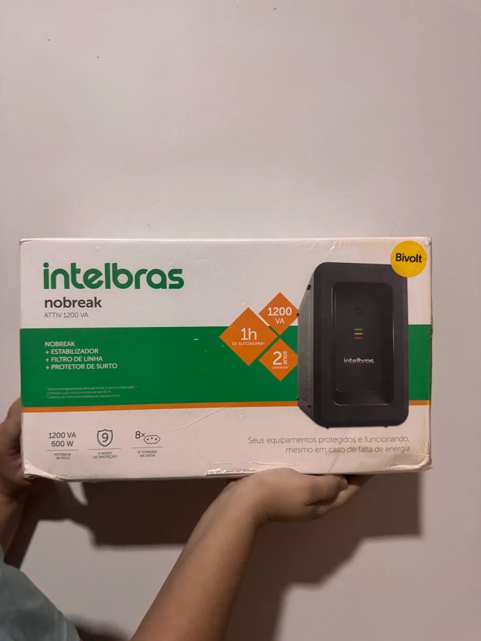 Nobreak Intelbras 1200VA 600W bivolt 