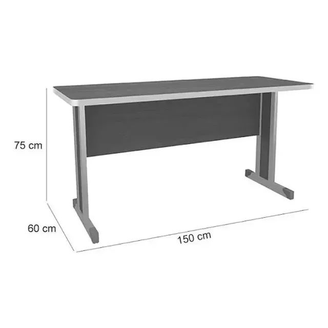 MESA COM GAVETEIRO ESCRITÓRIO HOME OFFICE 1,5M 3 GAVETAS KAPPESBERG - Foto 5