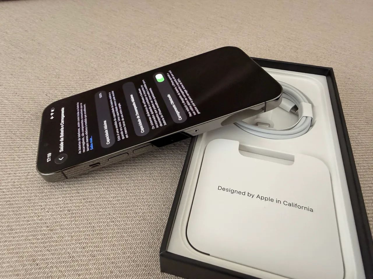 iPhone 13 Pro 256GB Grafite Bateria 100% Completo - Celulares e