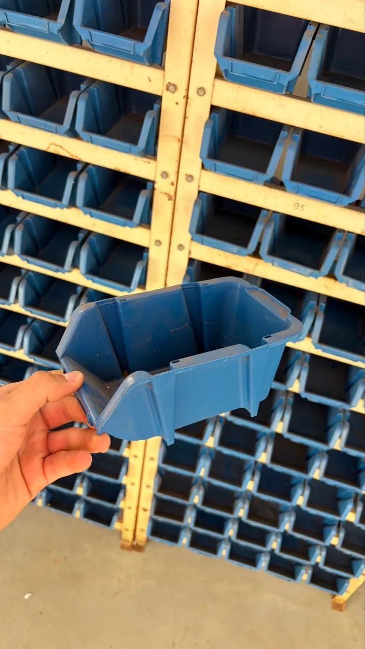 Kit Estante Organizadora Com 120 Gavetas Azul - Foto 3