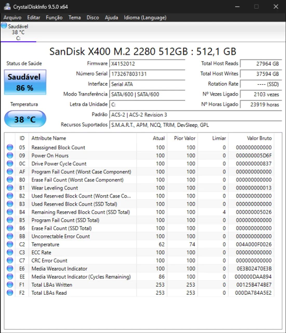 Ssd m2 sata 512gb Sandisk x400 - Foto 3