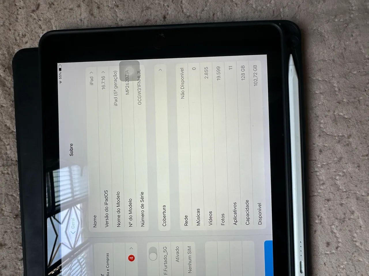 Ipad 5ª Geração- 128GB
