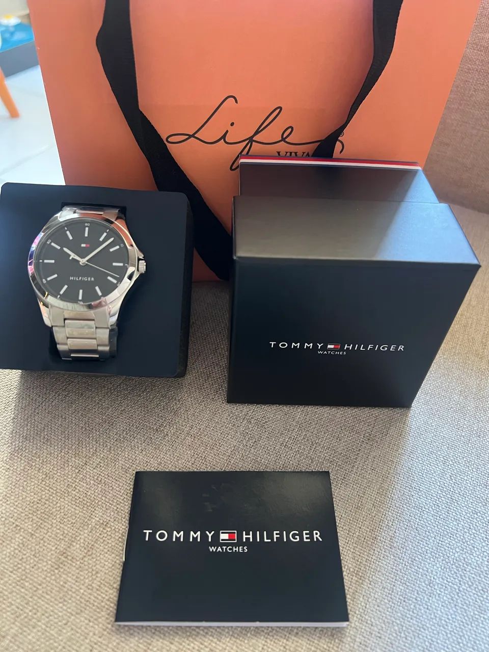 Relógio Tommy Hilfiger Masculino Aço Prateado