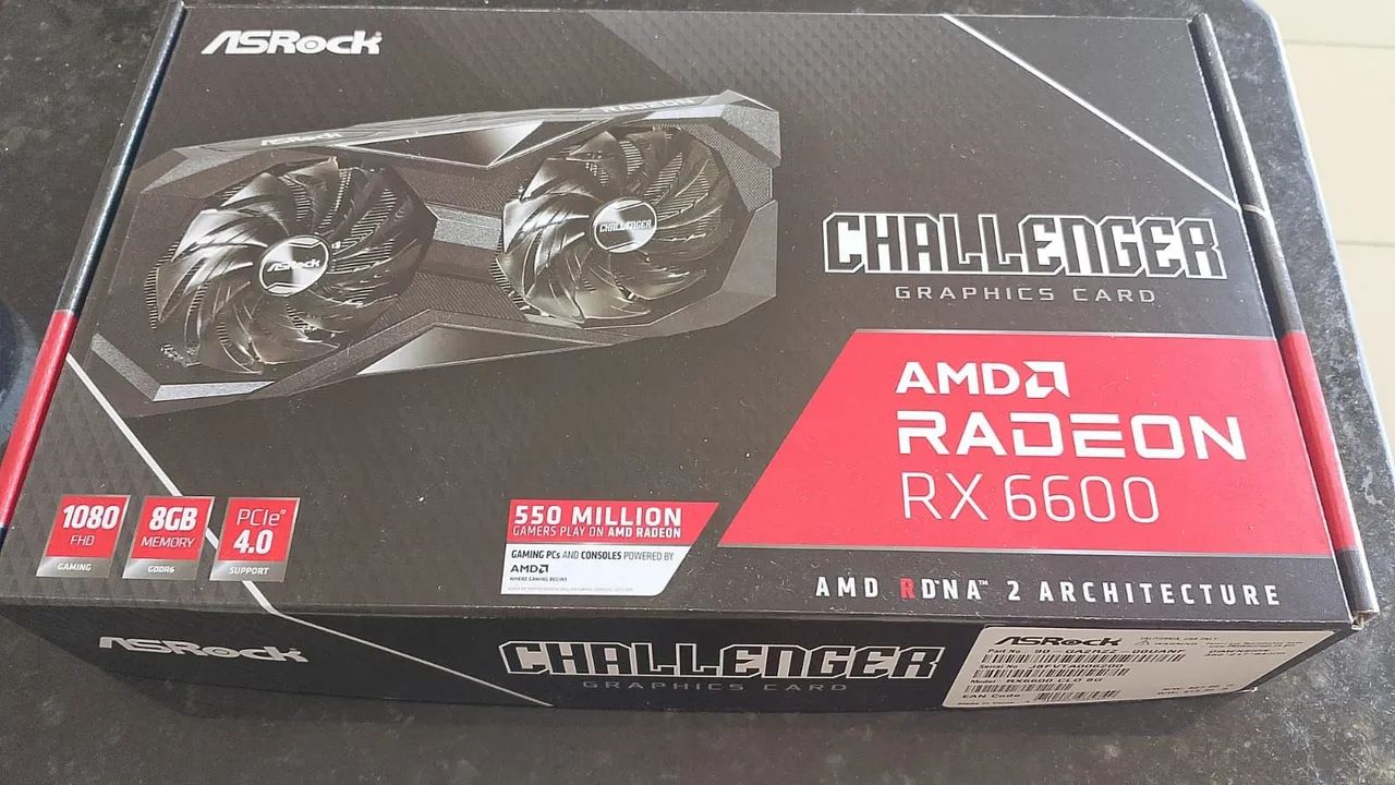 Placa de vídeo amd radeon rx 6600