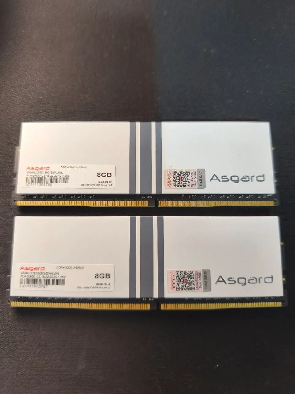 ASGARD VALKYRIE DDR4 RAM Memory 3200MHz