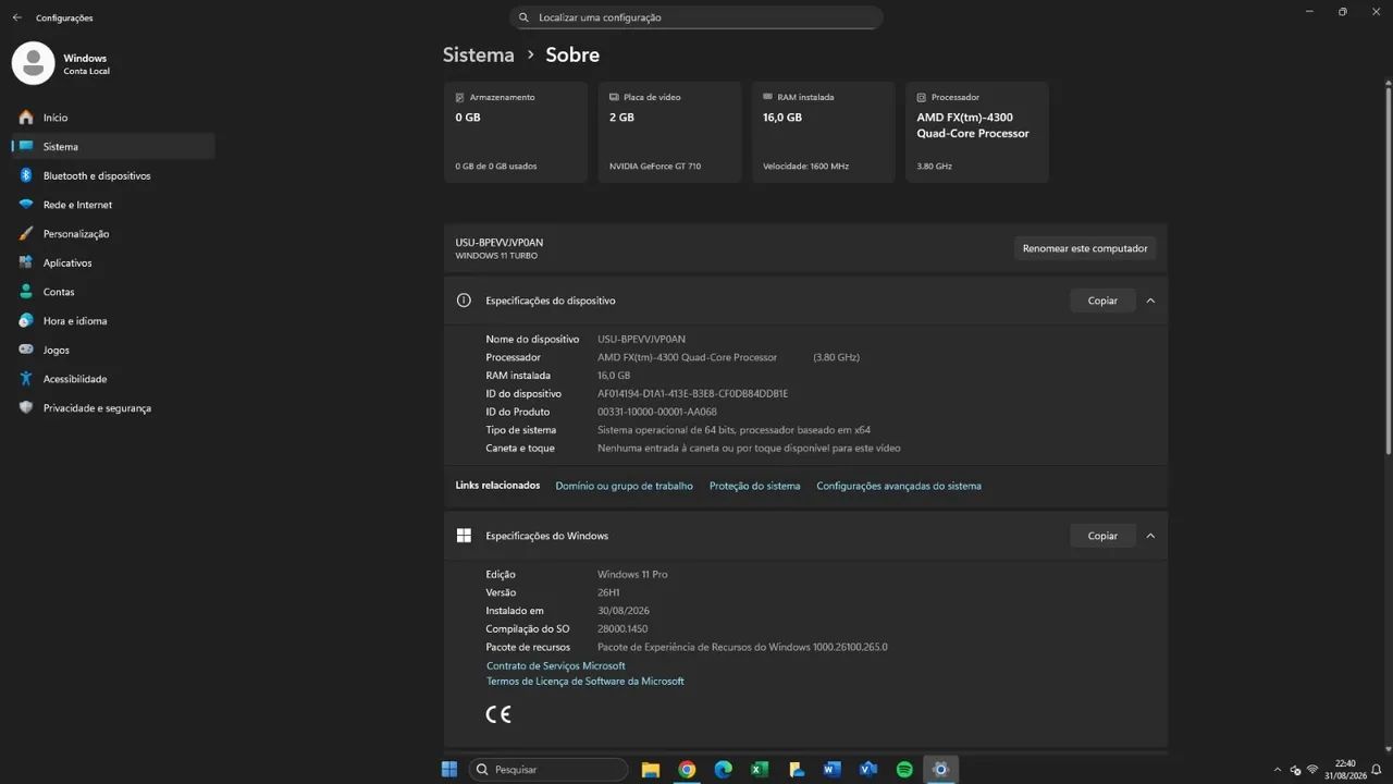 PC Desktop com placa de vídeo e 16Gb ram  - Foto 3