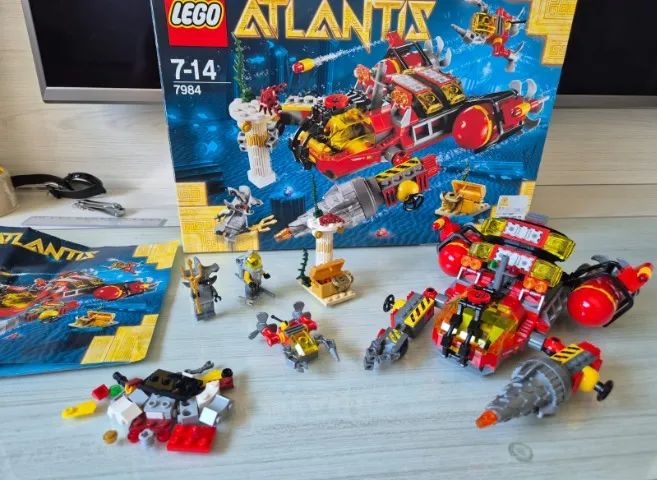 LEGO Atlantis 7984 Completo e com Manual - Brinquedos e Jogos
