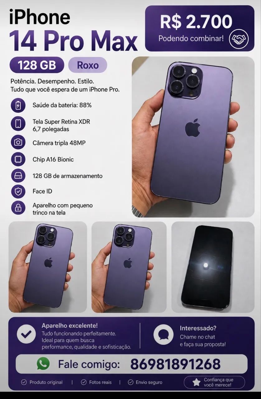 iPhone 14 Pro Max  - Foto 3
