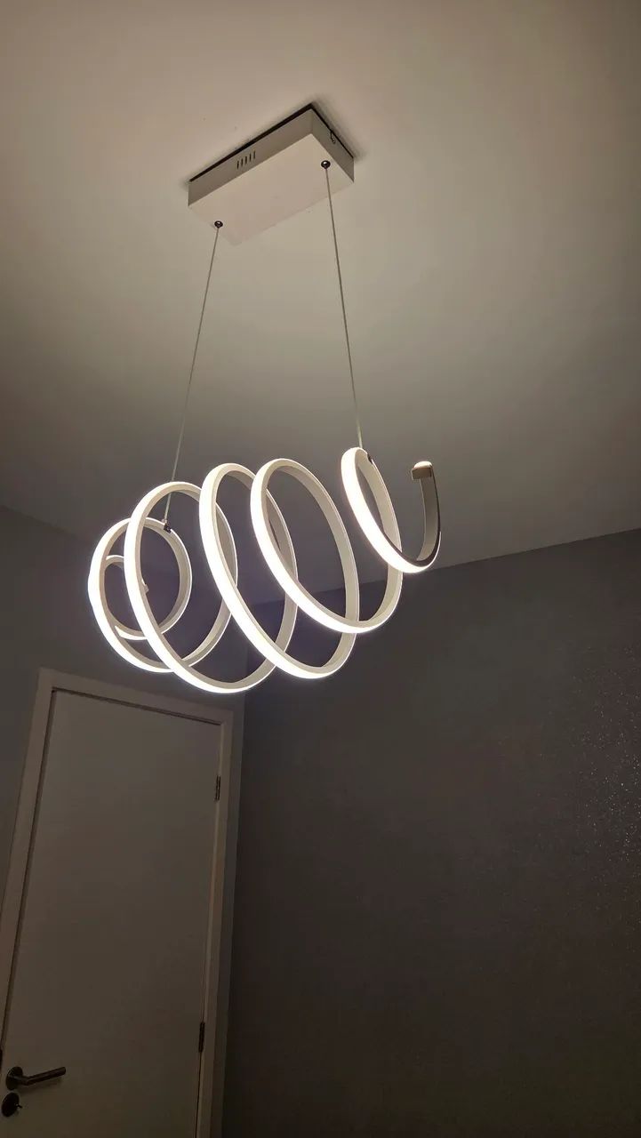 Lustre luminária led caracol - Foto 3