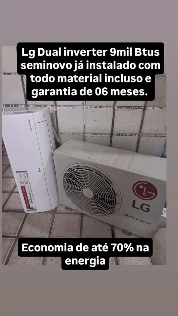 Ar condicionado 9mil, 12mil e 18mil Btus 