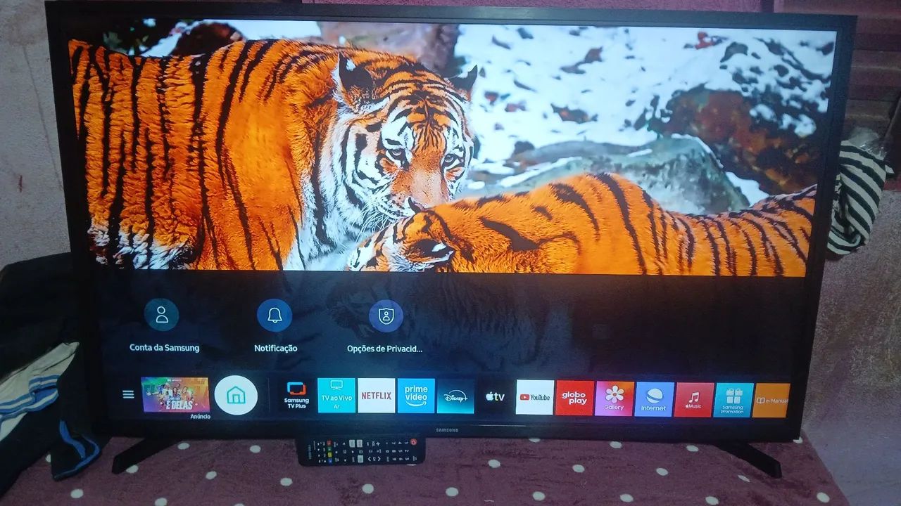 Vendo tv Samsung 43 polegadas smart valor 850 Zap *87 - Foto 2
