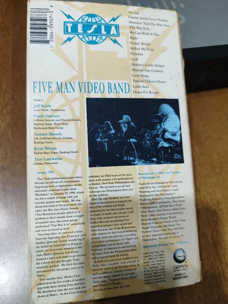 VHS Tesla Five Man Vídeo Band - Foto 2