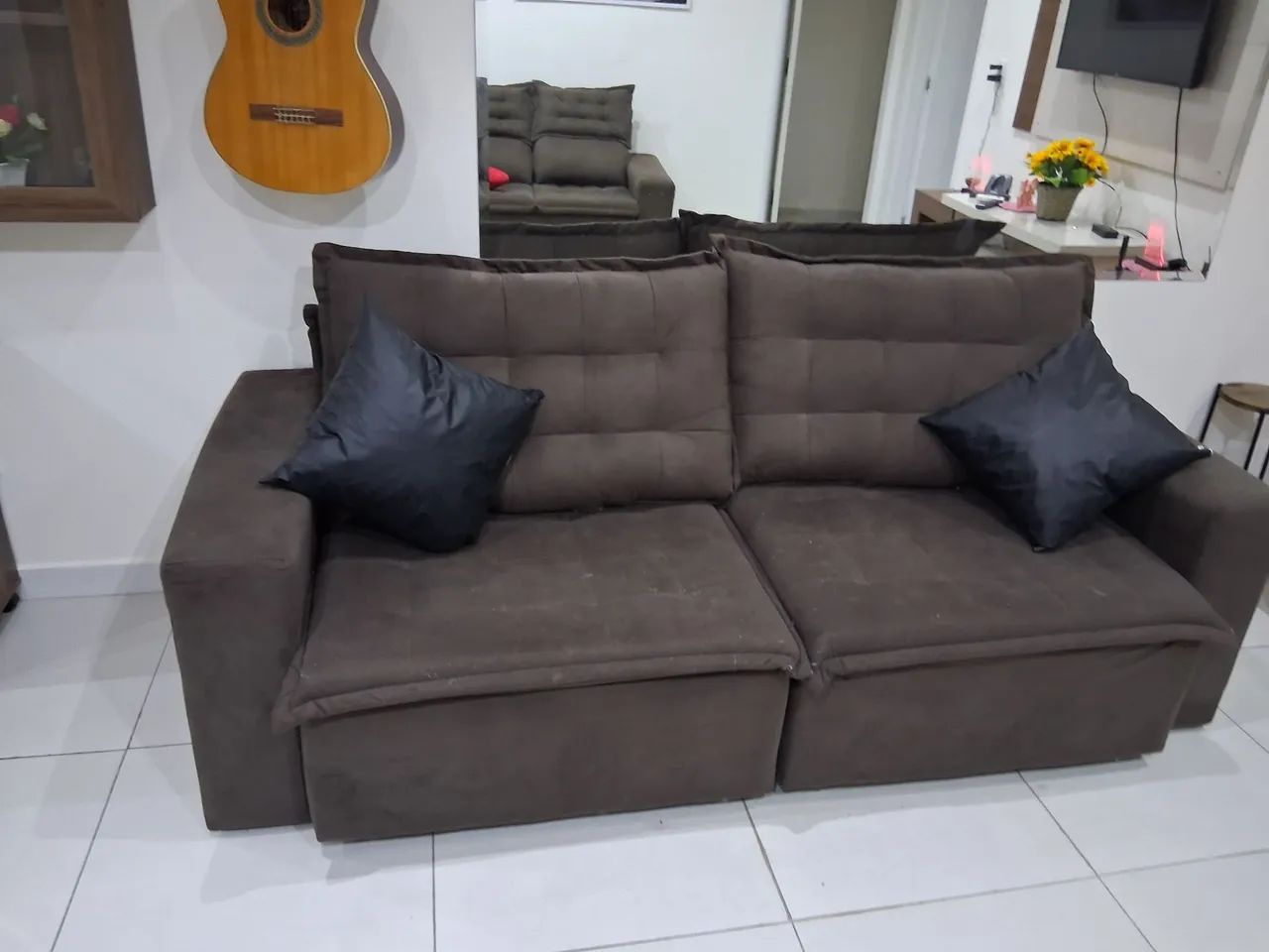 Sofa 3 lugares retratil  2,10m Largura 