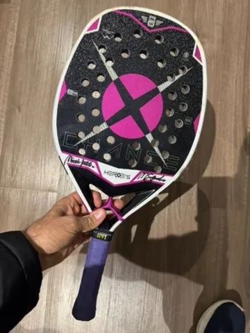 Raquete Heroes Chance Assinada Beach Tennis - Foto 4