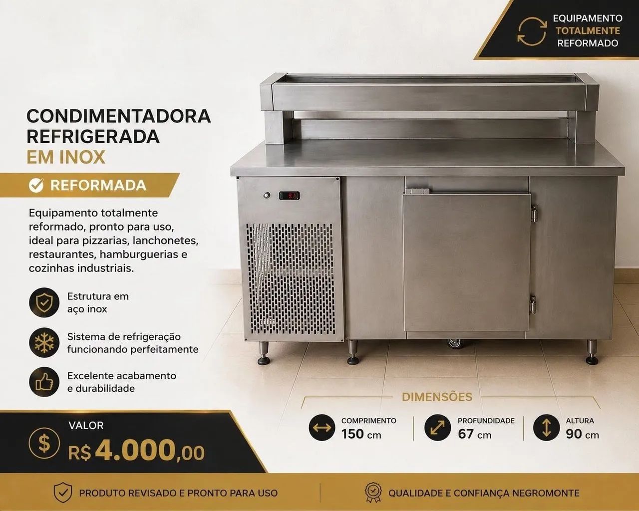 Condimentadora Refrigerada