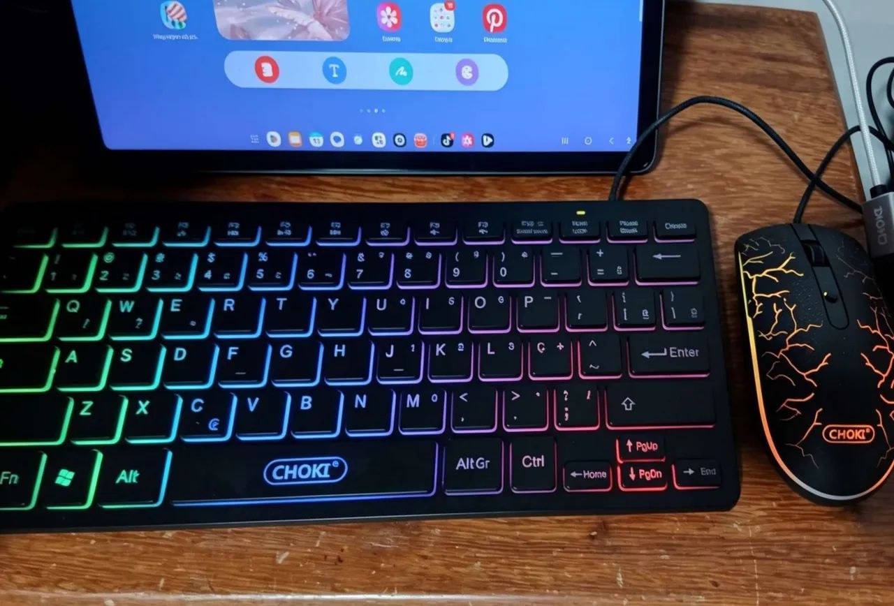 Kit Teclado + Mouse Gamer CHOKI RGB - Funciona em PC, Celular e Tablet - Foto 3