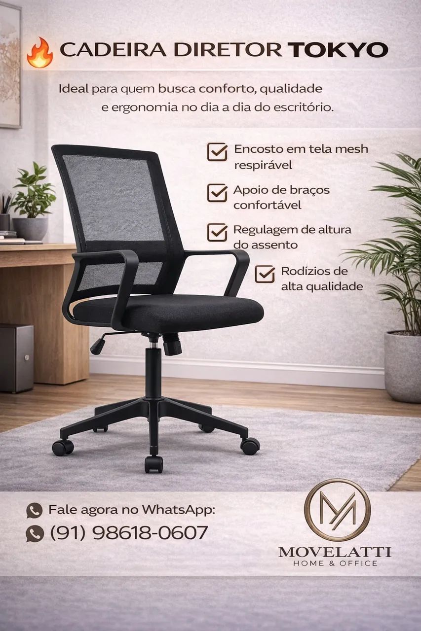 Cadeira diretor tokio 