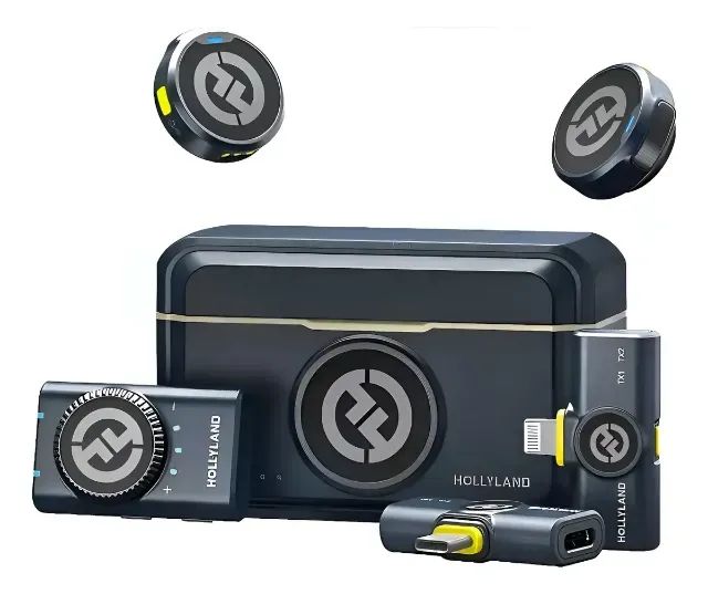 Microfone Lapela Hollyland Lark M2 Combo Usb-c E Lightning