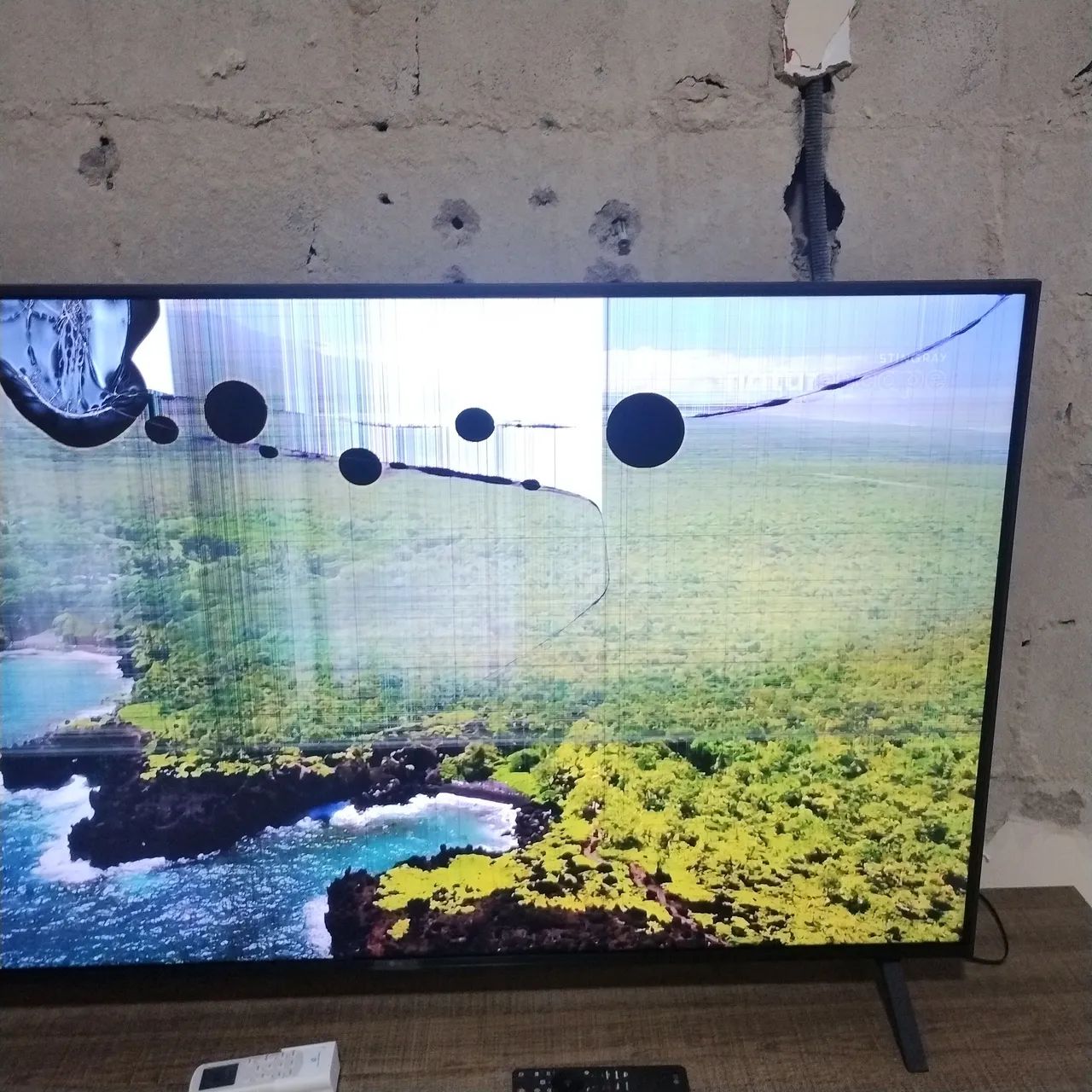 Smart tv LG 55" AI com defeito