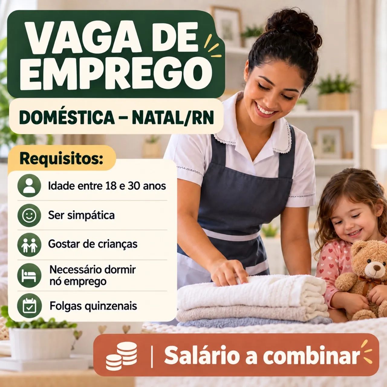 Vaga de emprego.