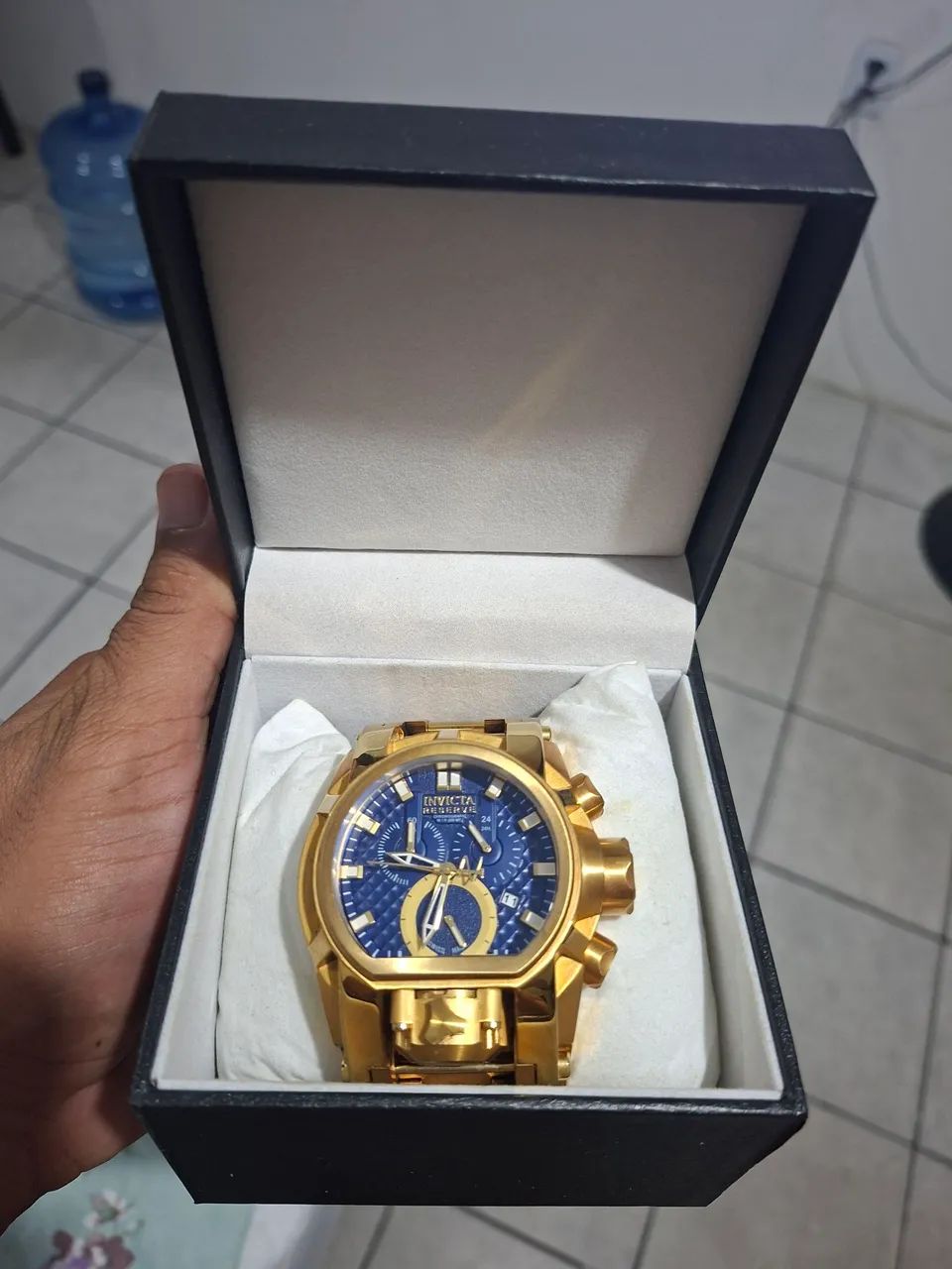 Relógio invicta original banhado ouro 18
