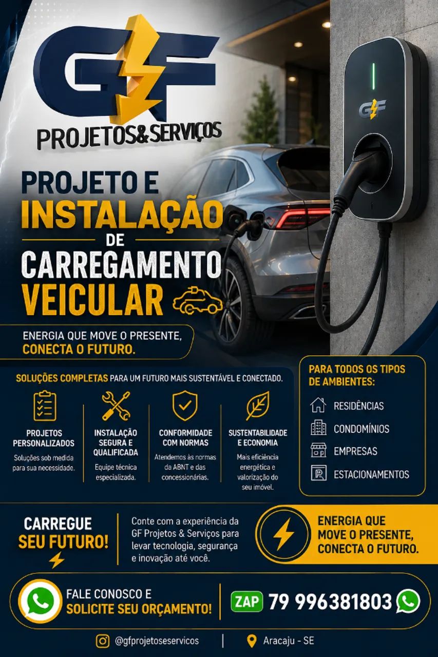 Projeto e instalação de carregador veicular