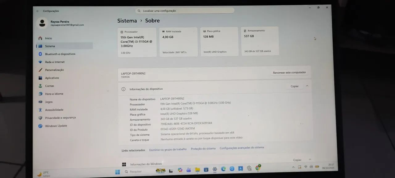 notebook Samsung np550xda - Foto 2