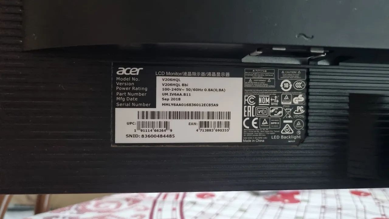 Monitor Acer V206hql - Foto 3