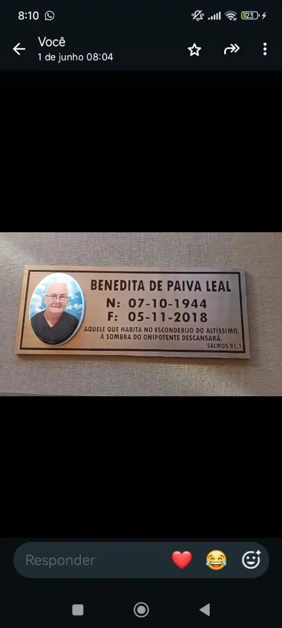 Placas Lápides Homenagem 