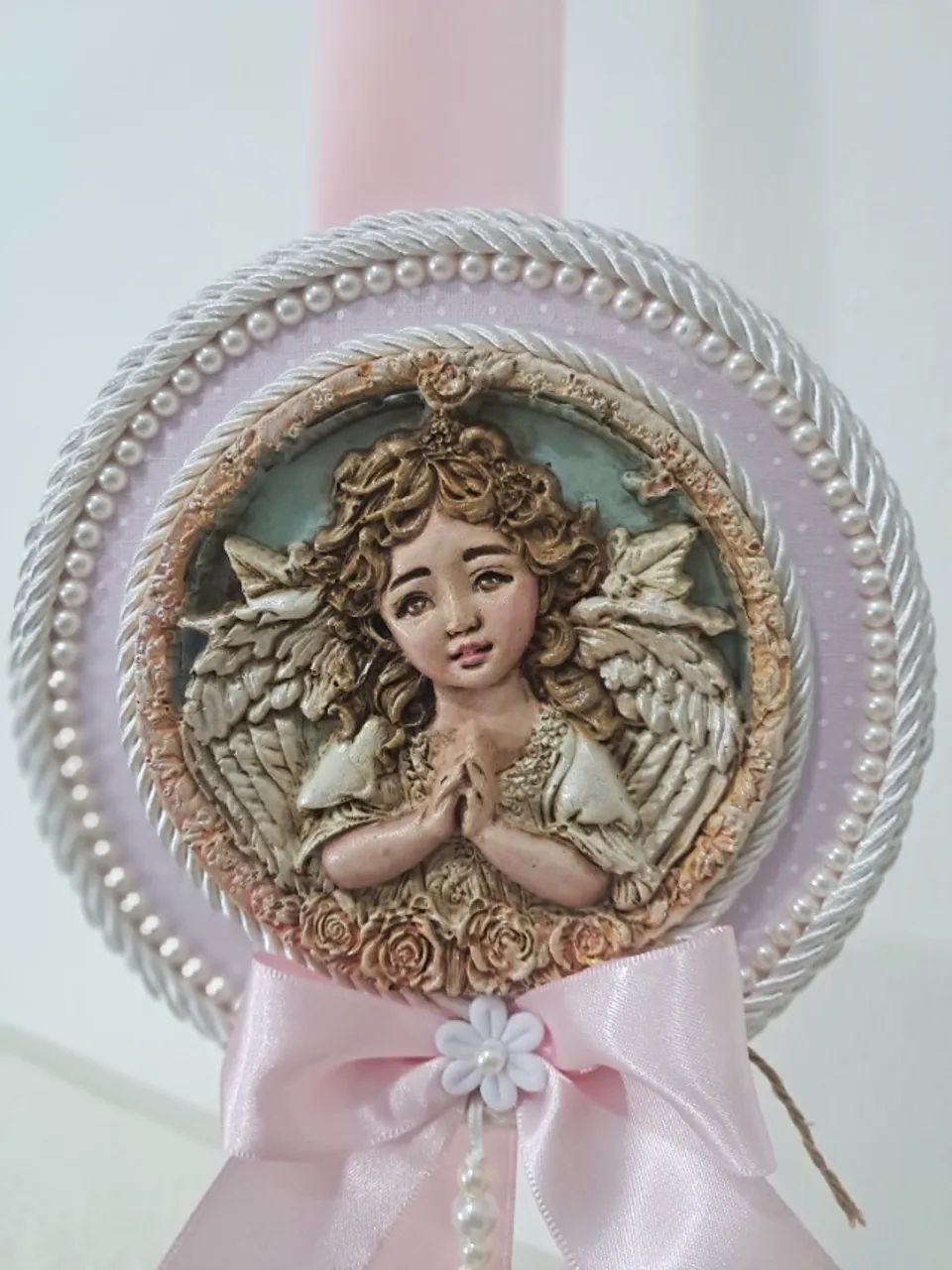 Escapulário de Porta - Anjo da Guarda (Rosa) - Foto 6