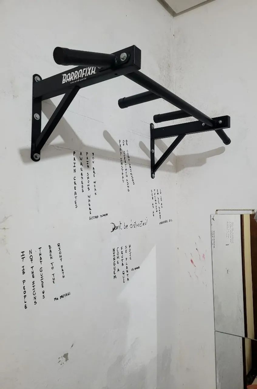 Barra fixa de parede para exercícios - Foto 3