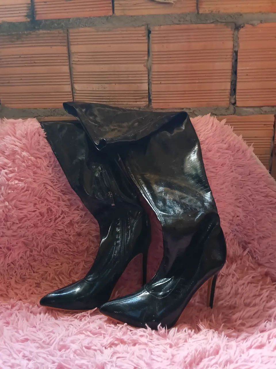 Bota cano longo da shein - Foto 2