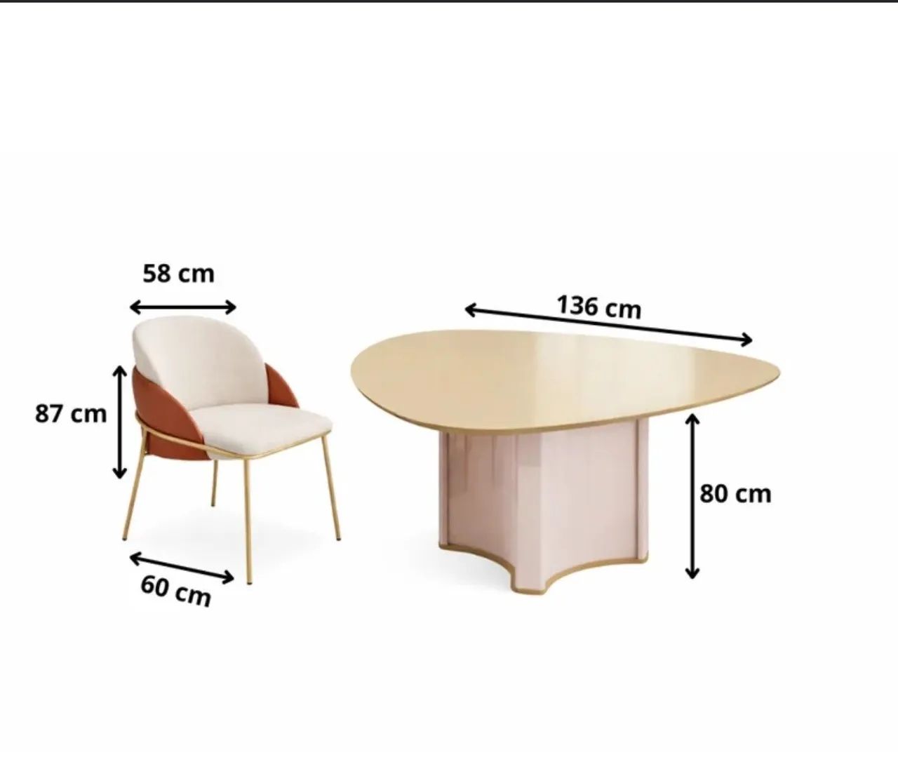 Vendo mesa organica com 6 cadeiras  - Foto 3