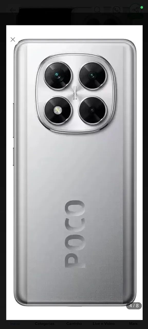 Poco x7 cinza excelente 
