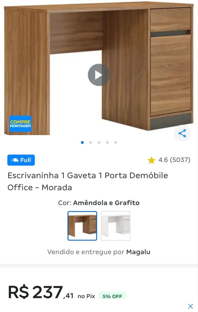 Escrivaninha mesa - Foto 3