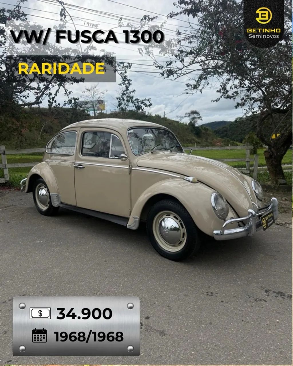 Volkswagen Fusca 1300 1968