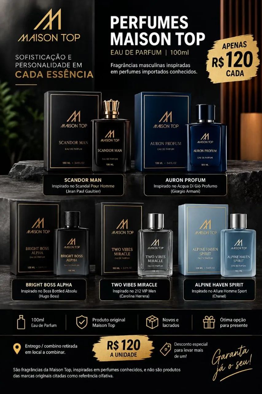 Perfumes Maison Top - Importados 