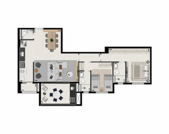 PLANTA 97m²