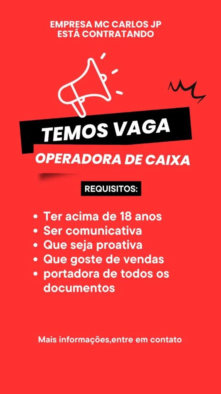 Vaga trabalhar / Monte carlo 