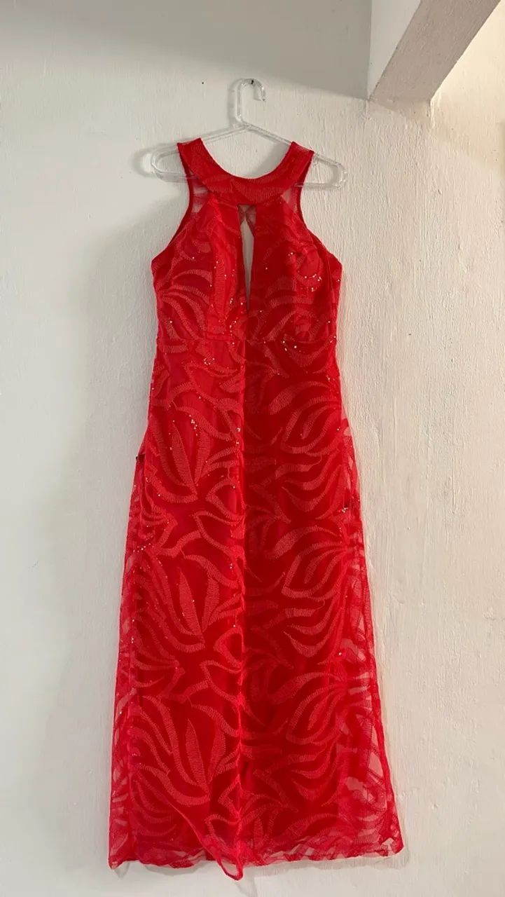 Vestido laranja bordado  - Foto 5