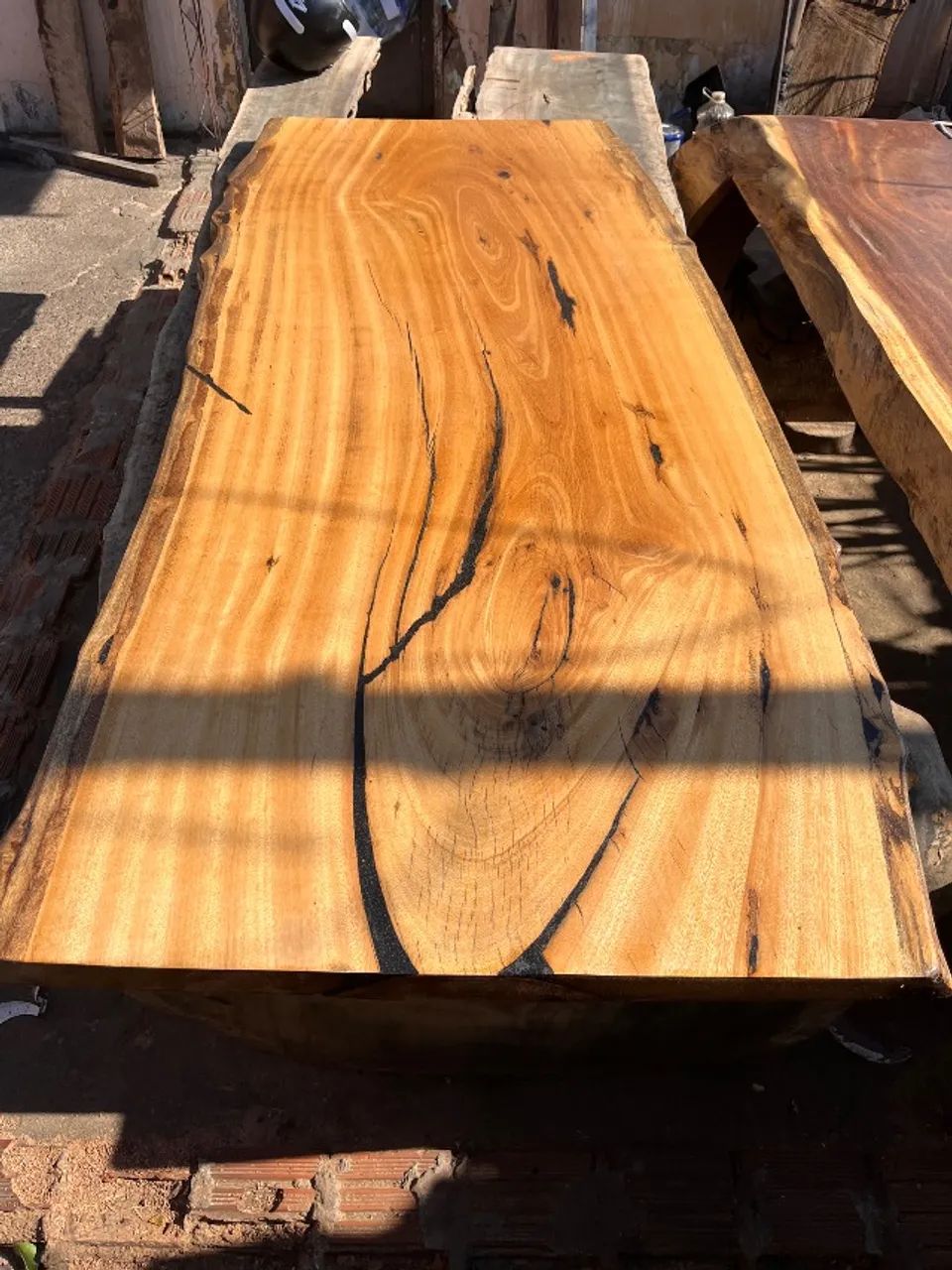 Tampo de Mesa de Prancha de Madeira - Foto 2