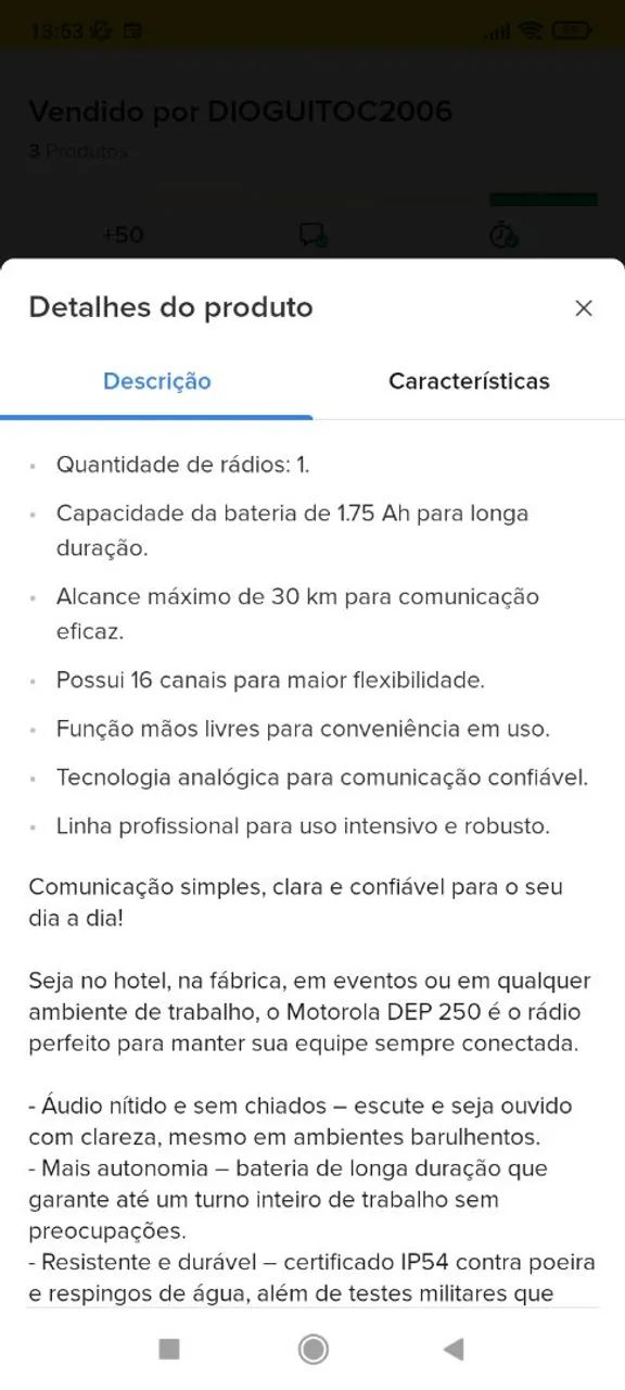 Rádio dep250 UHF Motorola novo completo preço de revenda chama no WhatsApp  - Foto 4