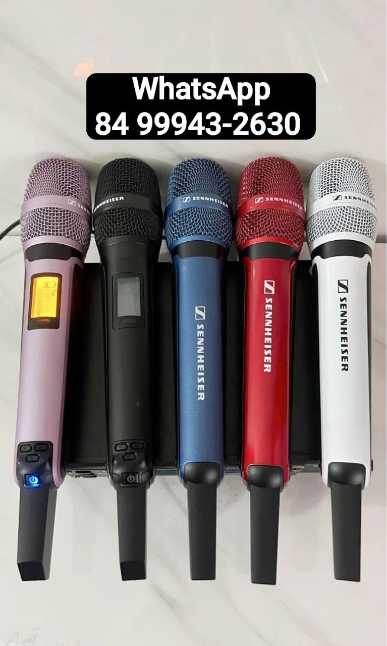 Microfone Sem fio Sennheiser Duplo Ew135 G4 Linha profissional (Novo, várias cores)