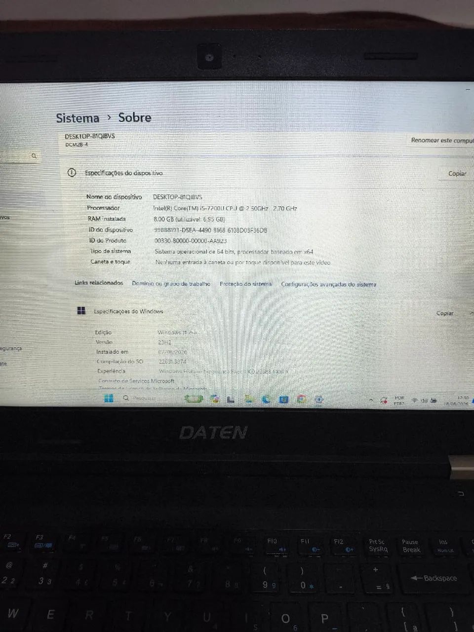 Notebook DATEN I5 HD SSD 512 - Foto 4