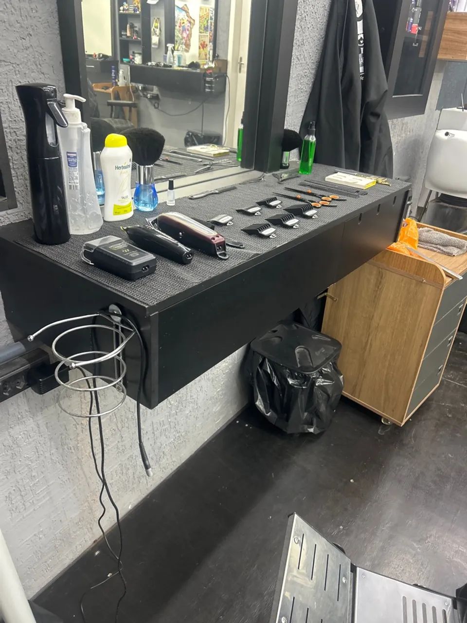 Bancada barbearia 