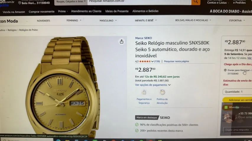 Relógio Seiko 5 Automático Impecável - Foto 3