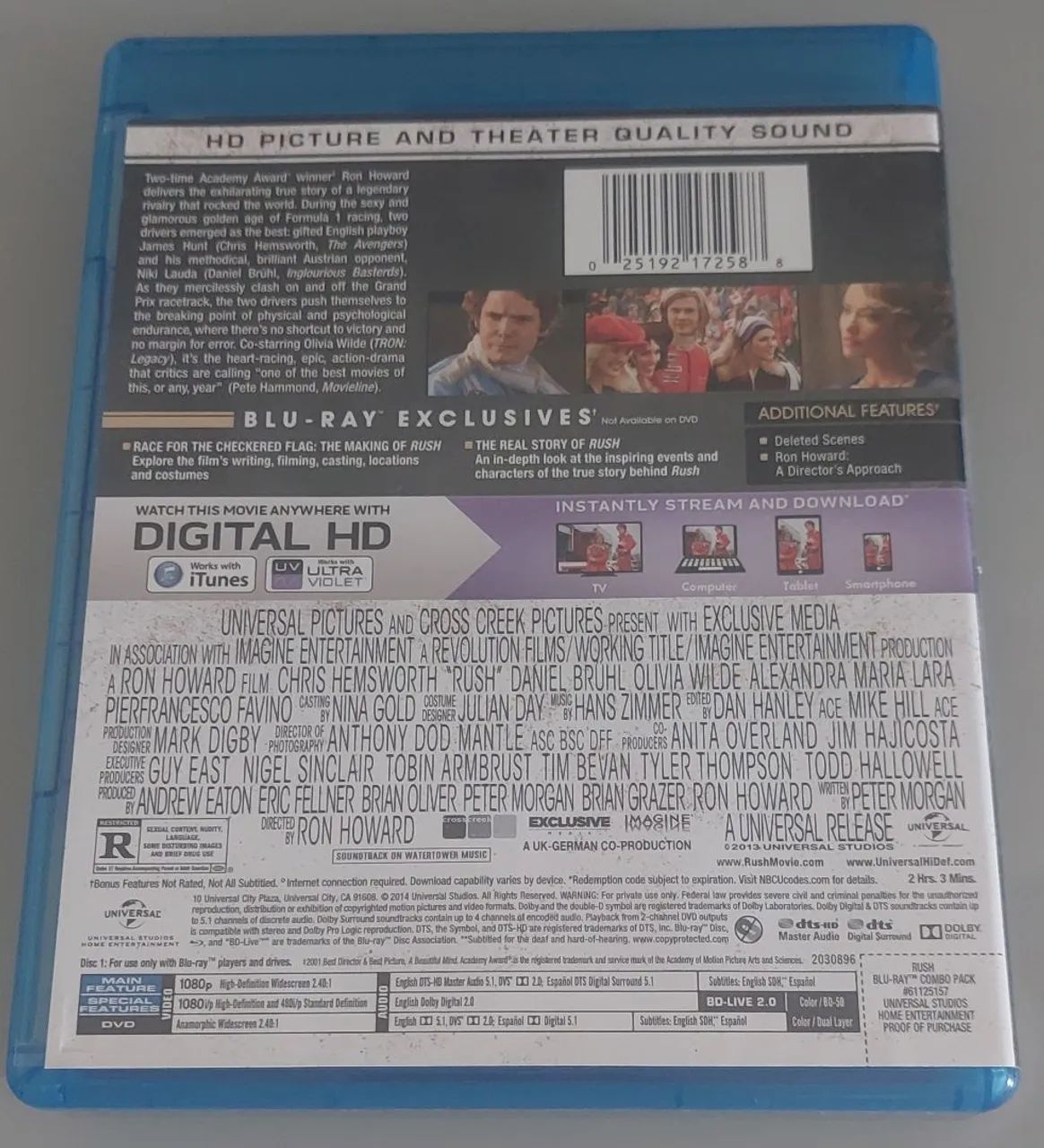 Blu Ray Rush -Importado - Raro - Foto 2