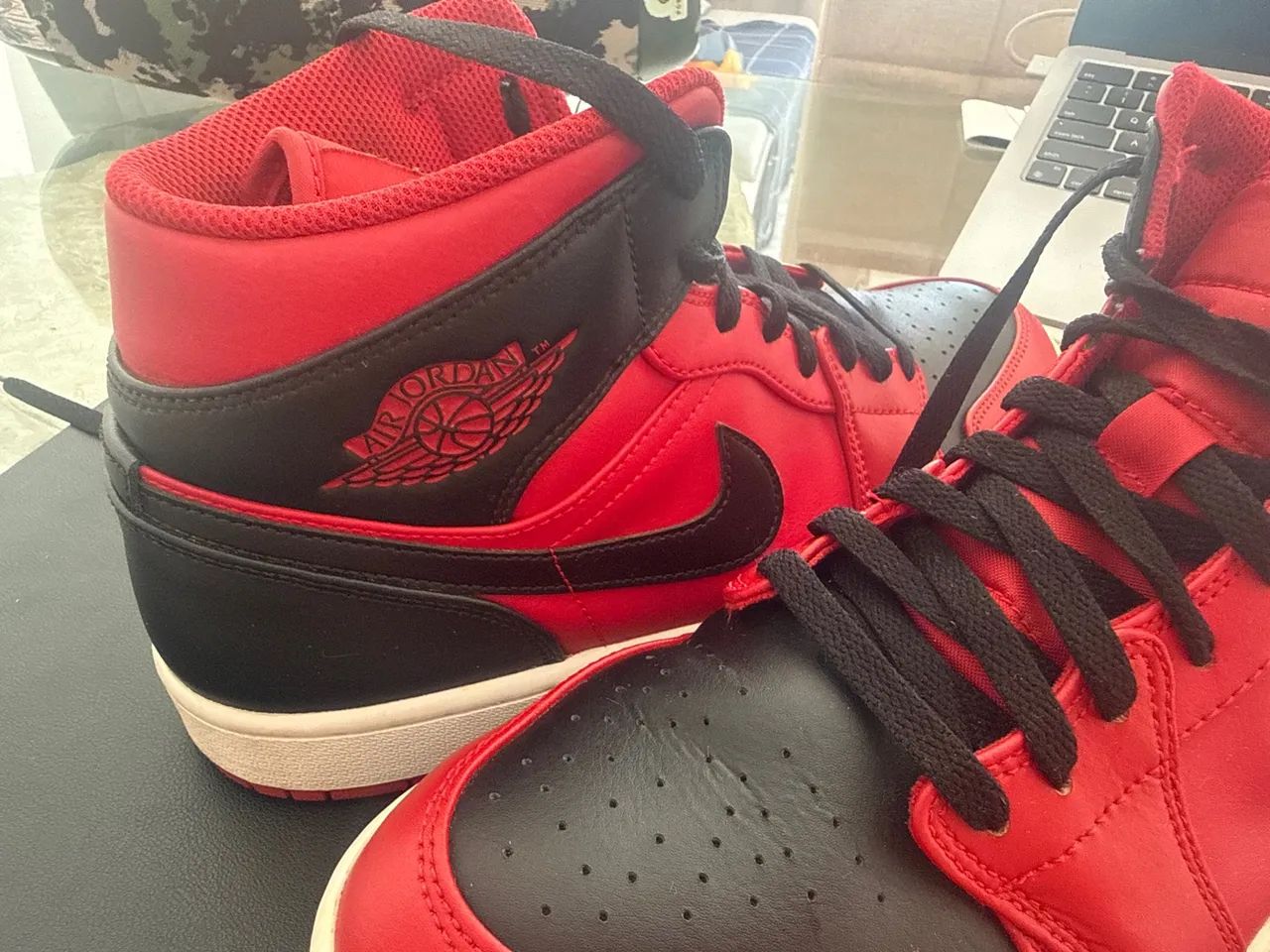 Air Jordan 1 Mid Reverse Bred - Foto 4