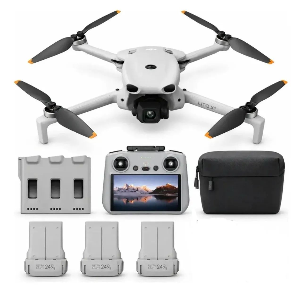 Drone DJI Lito X1 combo rádio com tela LACRADO com invoice  PROMOÇÃO 
