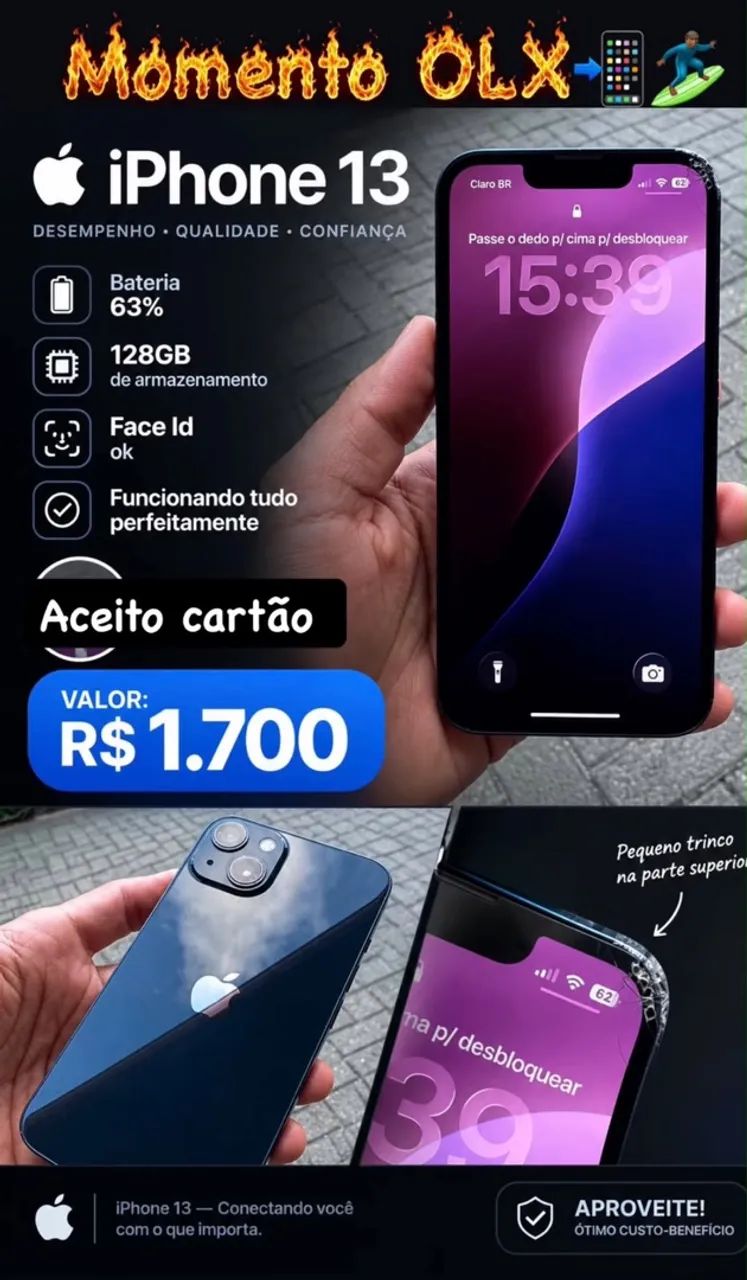 iPhone 13 todo original 